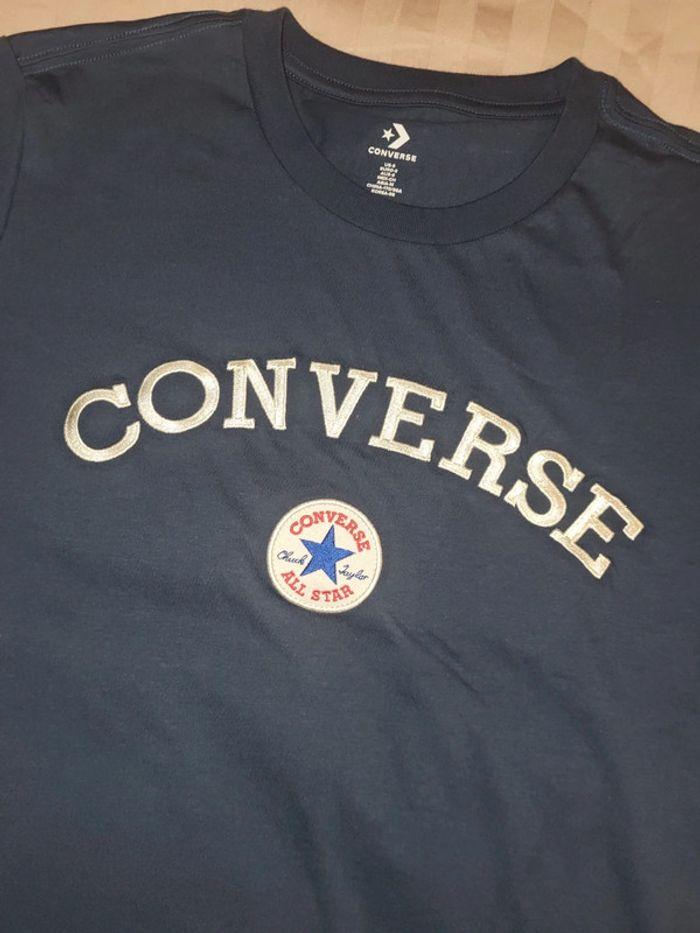 T-shirt Converse bleu marine - photo numéro 2