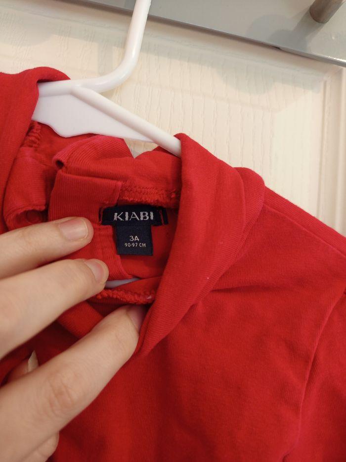 Sous pull rouge mixte Kiabi 3 ans - photo numéro 3