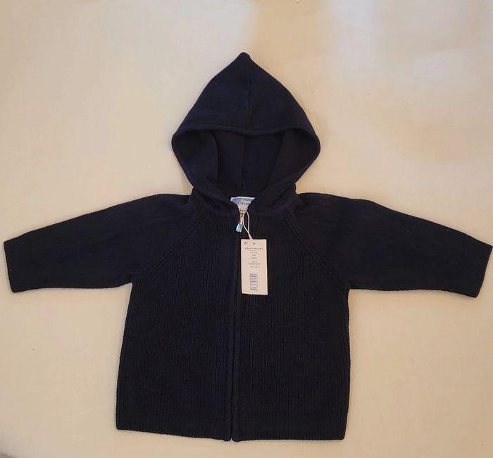 Gilet bleu marine garçon bébé - photo numéro 2