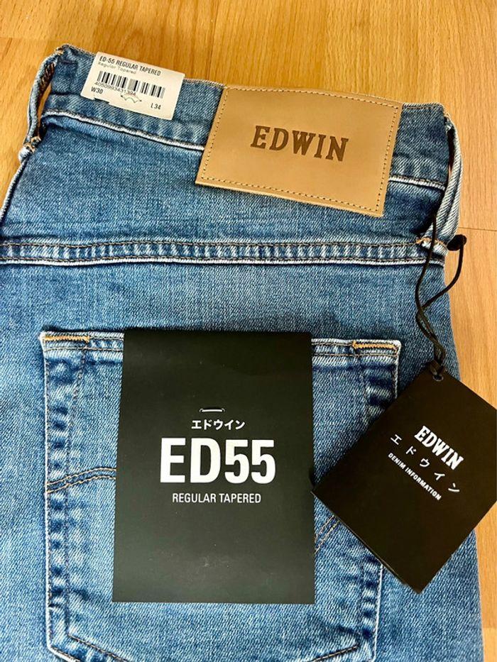 Jeans Edwin ED-55 regular tapered taille W30 L34 neuf avec étiquettes - photo numéro 5