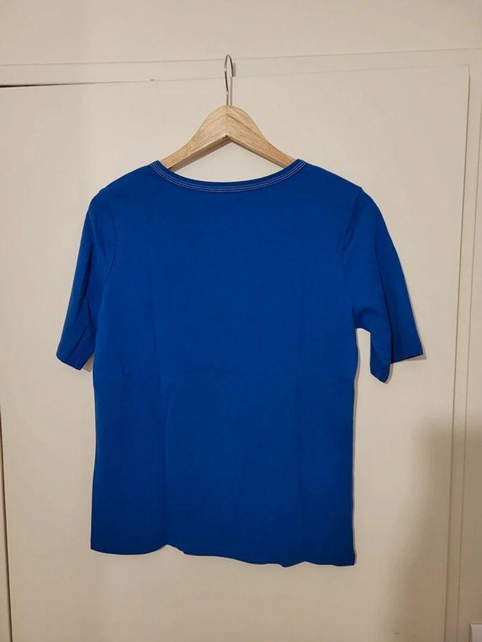 t-shirt caroll bleu taille S - photo numéro 2