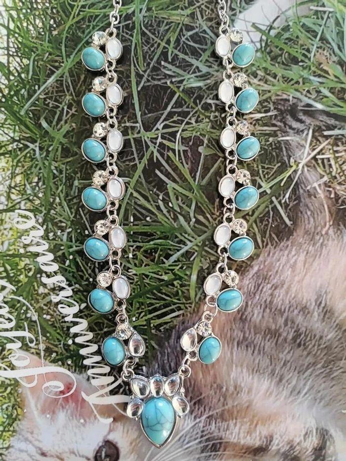 Collier avec Turquoise Incrustée - photo numéro 3