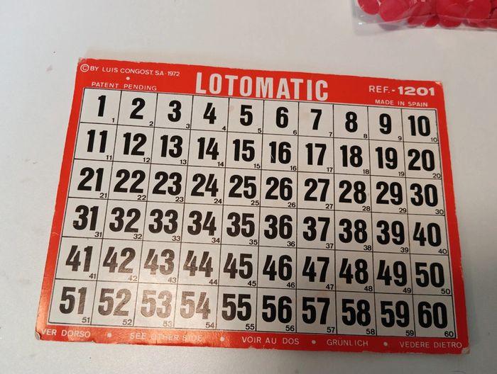 Jeu lotomatic vintage 1972 - photo numéro 4