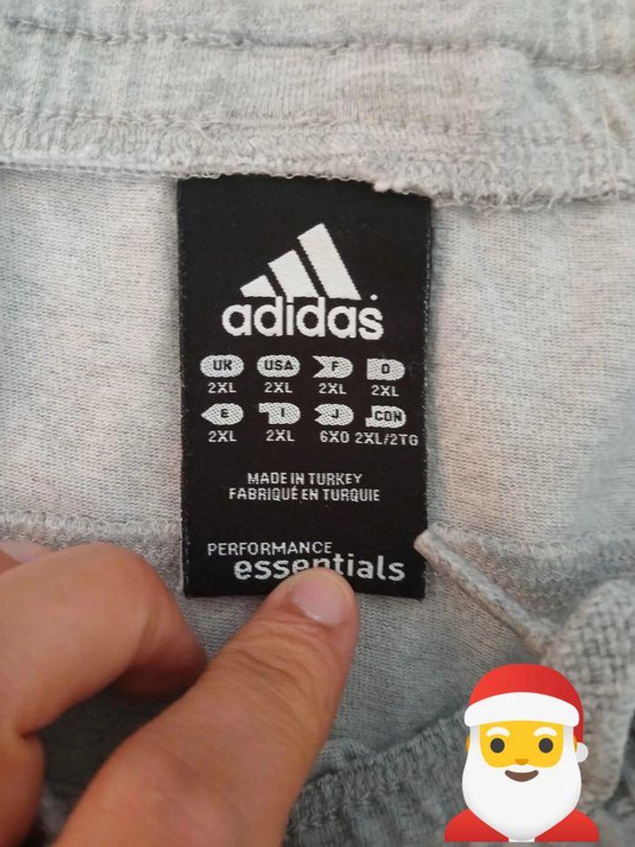 Short adidas gris climalite Cotton XXL - photo numéro 3