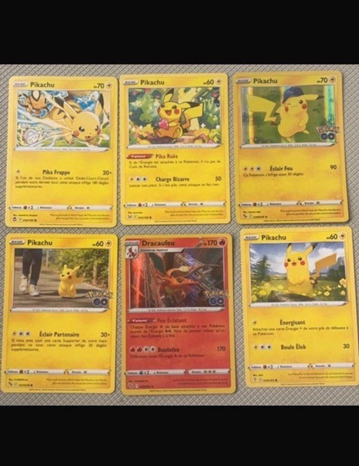 Au plus rapide Lot de 5 Pikachu + 1 Dracaufeu - photo numéro 1