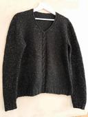 🤎 Pull laine chaud toux doux noir moucheté 38/40 🤎