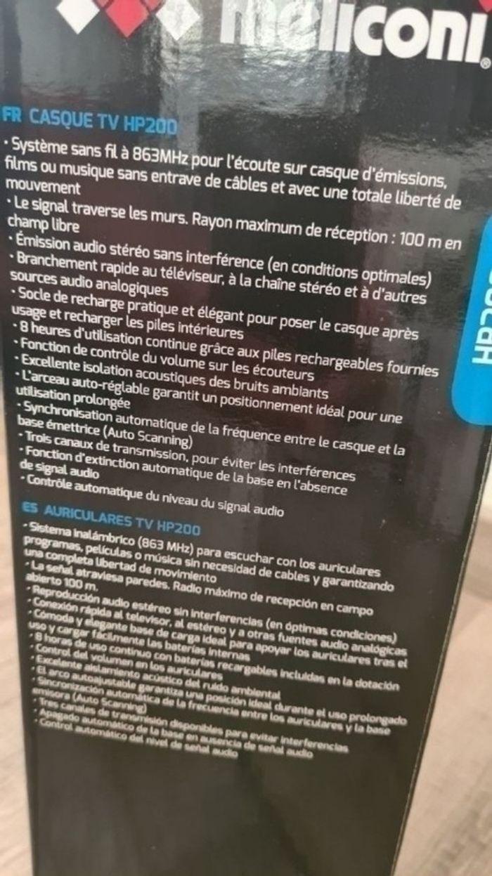 Casque sans Fil Meliconi HP200. - photo numéro 2