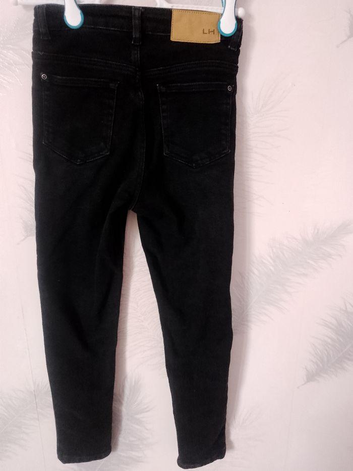 Pantalon/ jean noir LH taille XXS/ 150 cm avec des poches sur le côté et derrière - photo numéro 4