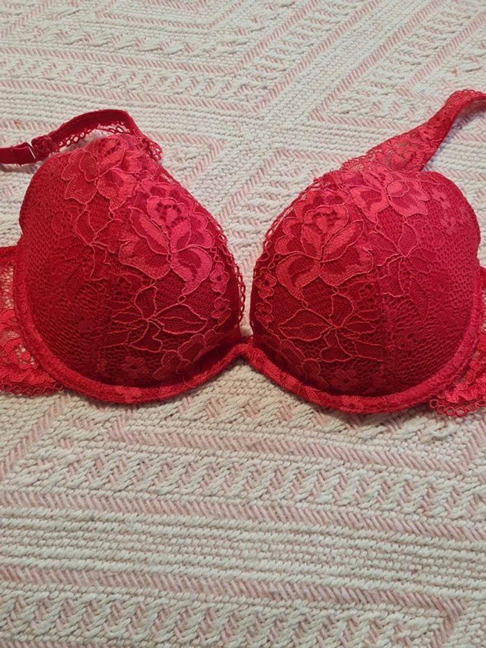 Soutien gorge rouge corail 90B - photo numéro 8