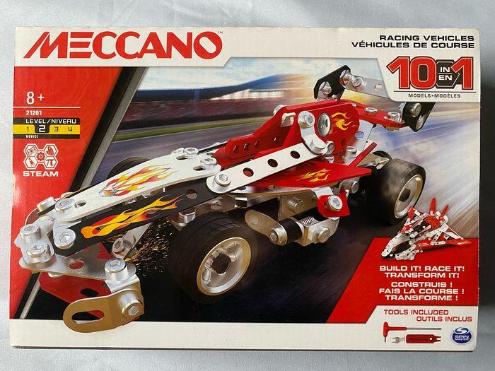 Neuf : Coffret Meccano Véhicules de course - 10 modèles - photo numéro 1