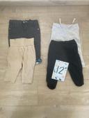 Lot pantalons 12m