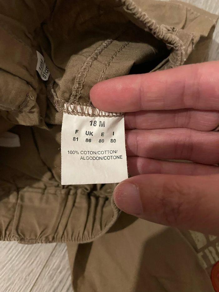 Pantalon beige à poche taille et bas élastique neuf taille 18 mois - photo numéro 5