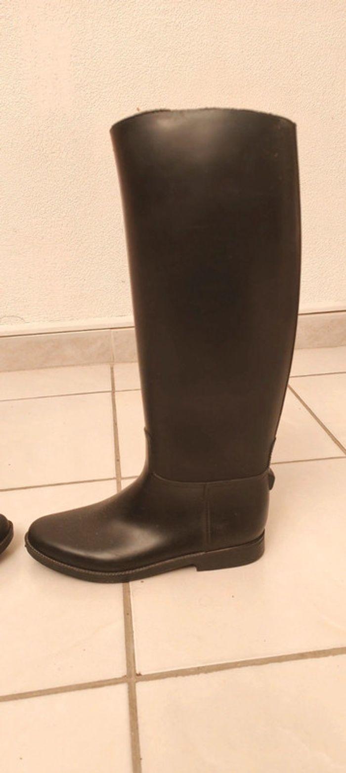 Bottes noires tailles 40 bon état 10e - photo numéro 6