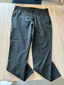 Pantalon foncé à rayures Zara