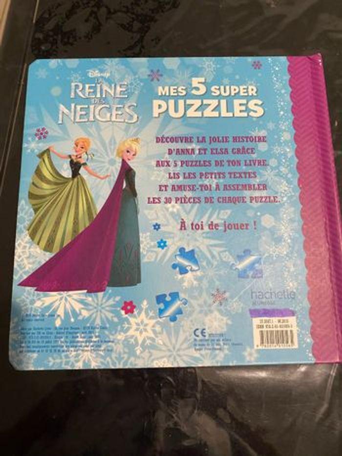 Livre puzzle 5 puzzle 30 pièces reine des neige frozen II Disney - photo numéro 9