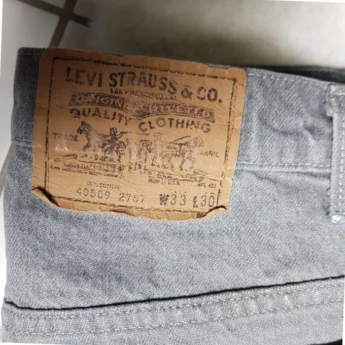 Jean Levi's Vintage W33 L30 Gris Made in USA - photo numéro 6