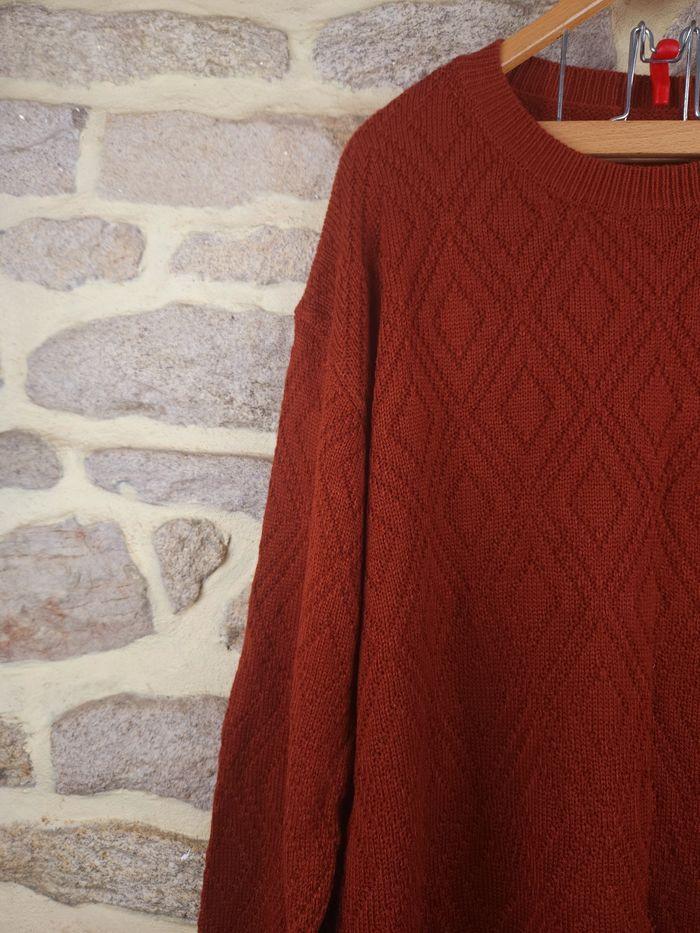 Robe pull en tricot épaules tombantes couleur marron chaud Femme taille 54 marque Asos 🍬 - photo numéro 2