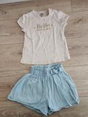 Tee shirt & short 24 mois kiabi