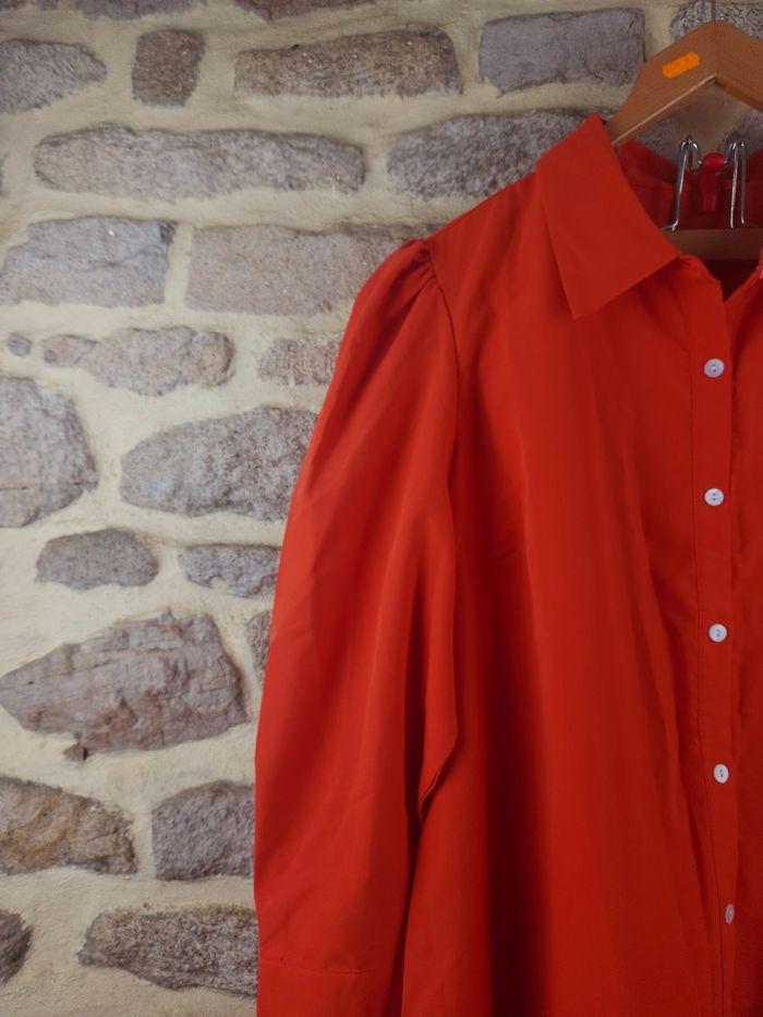 Robe à volants manches longues orangée Femme taille 54 marque Asos 🍬 - photo numéro 2