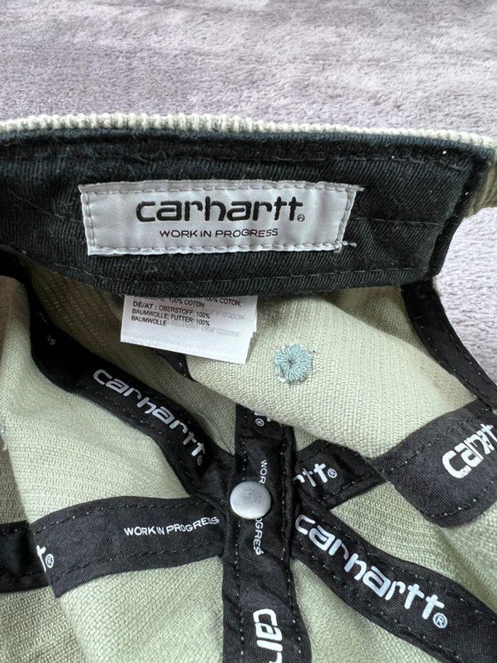 🧢 Casquette Carhartt matière type velours  100% coton Beige logo brodé  🧢 - photo numéro 7