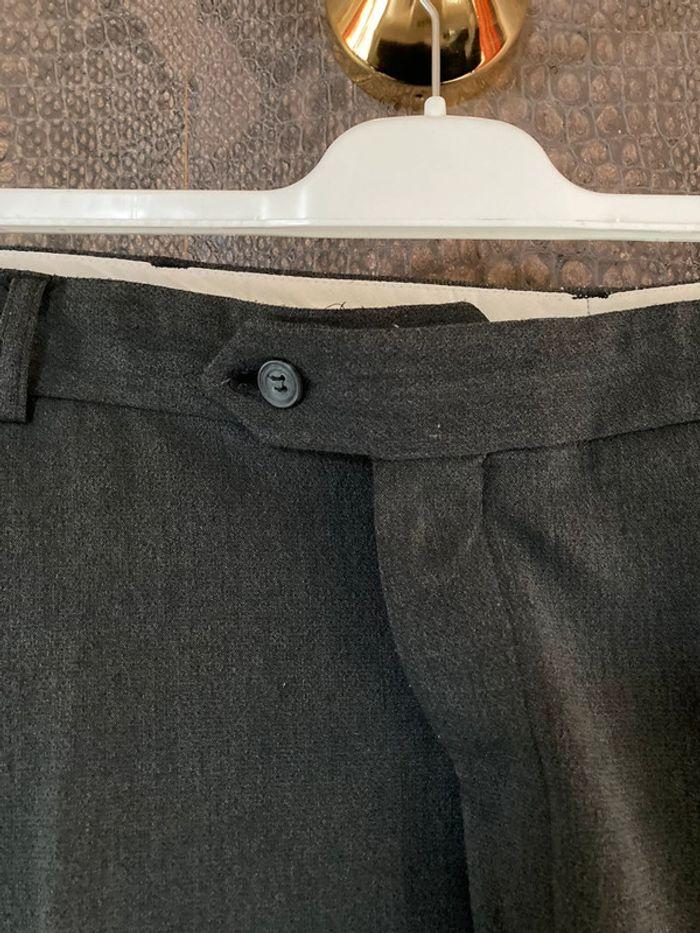 Pantalon à pinces de costume gris foncé Captain - photo numéro 4