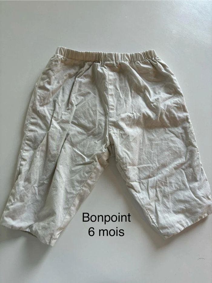 Pantalon beige Bonpoint 6 mois - photo numéro 1