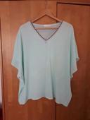 Blouse turquoise clair ample Samar Moda S/M