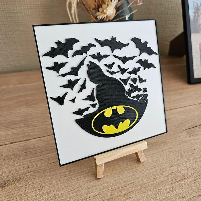 Figurine Tableau Batman 15x15cm FanArt - photo numéro 3