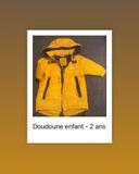 Doudoune jaune moutarde - 2 ans