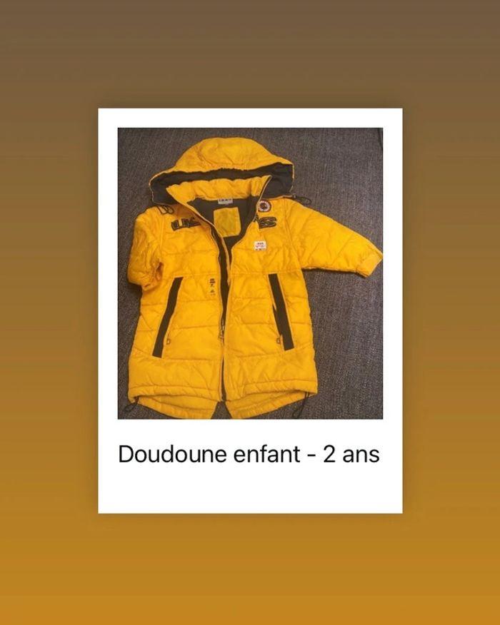 Doudoune jaune moutarde - 2 ans - photo numéro 1