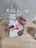 Coffret  lingettes lavable  panier  et fleurs de douche