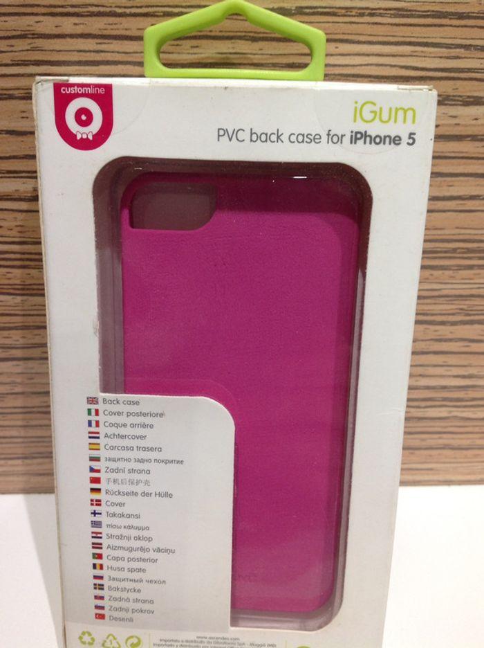 Coque iPhone 5 rose slim - photo numéro 2