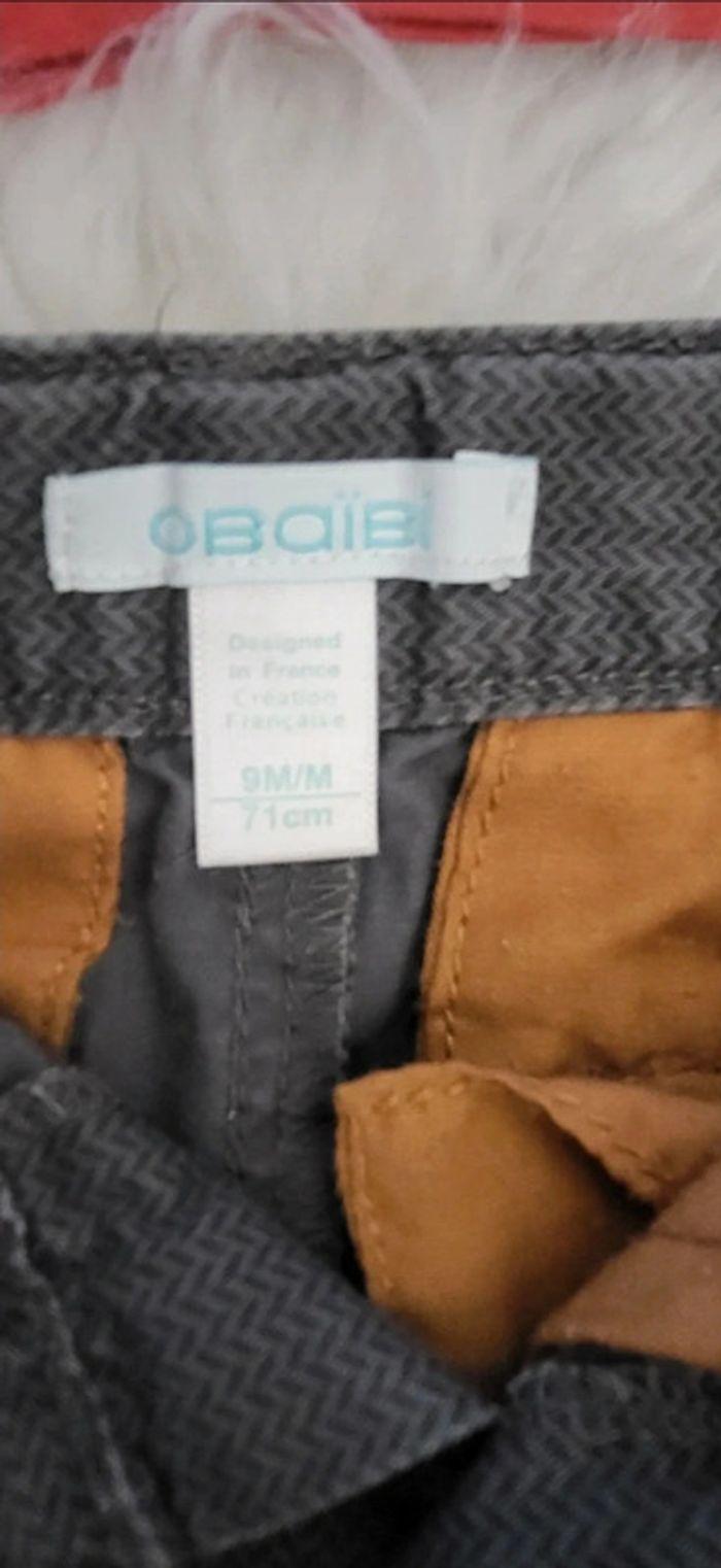 Pantalon garçon 9mois gris foncé - photo numéro 4