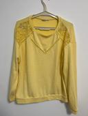 Pull jaune grain de malice