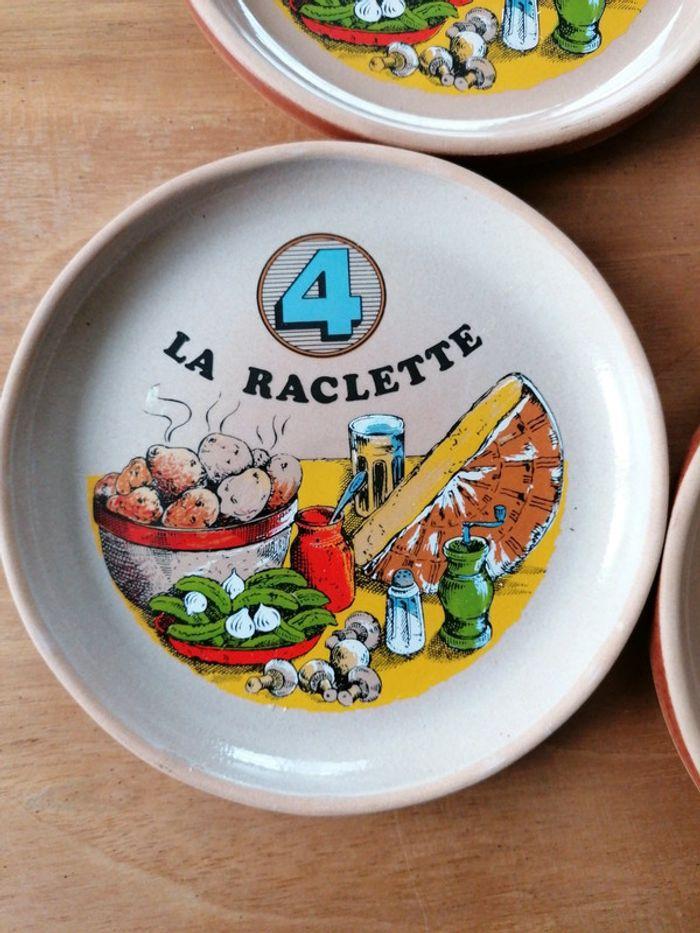 6 assiettes grès gien raclette - photo numéro 5