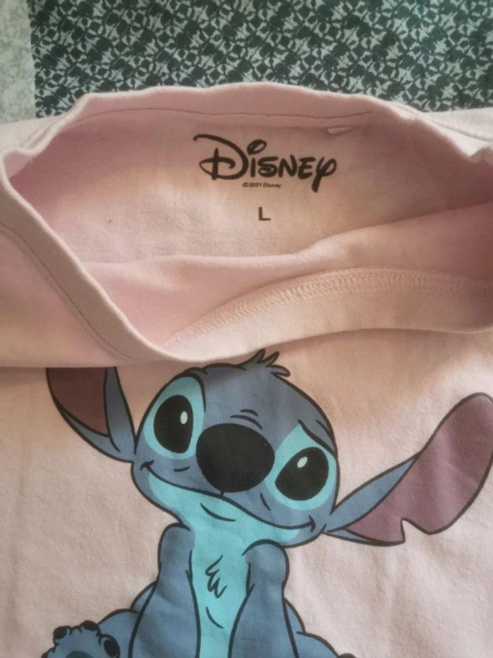 Tee shirt manches courtes stitch taille L - photo numéro 2