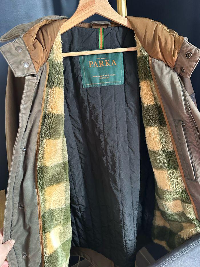 Manteau Parka vert chaud Scotch & Soda taille M - photo numéro 3