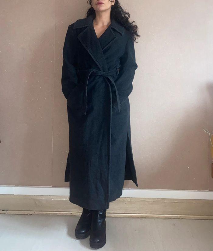 Vintage long trench wool & cashmere - photo numéro 10