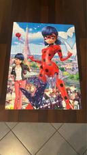 Puzzle Nathan 250 pièces  miraculous ladybug en parfait état , complet . 8 ans et + .