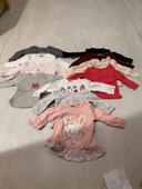 Lot de 11 t-shirts manches longues - 6 mois