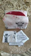 Trousse de toilette neuf et ses 16 lingettes lavables