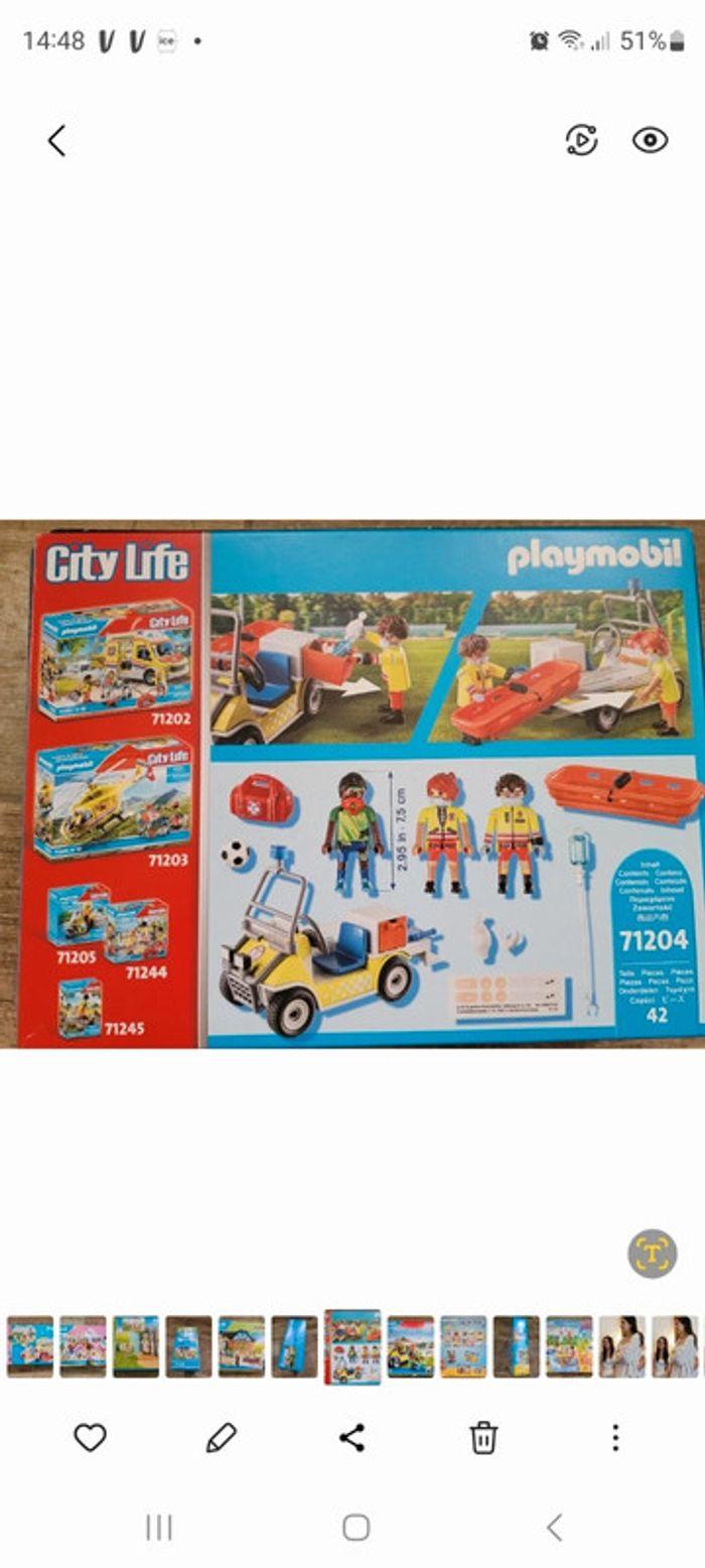 Playmobil 71204 véhicule de secours - photo numéro 2