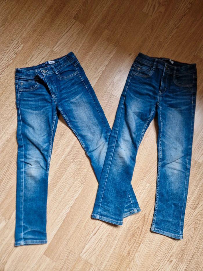 Lot de Jeans okaidi taille 7 ans - photo numéro 1