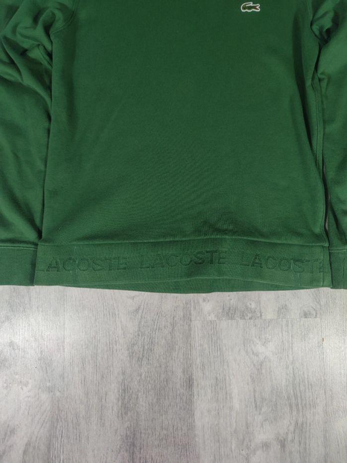 Pull Crewneck Lacoste Vert Logo Brodé Taille XS Homme - photo numéro 7