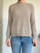 Pull maille court beige Kiabi taille 34 💖