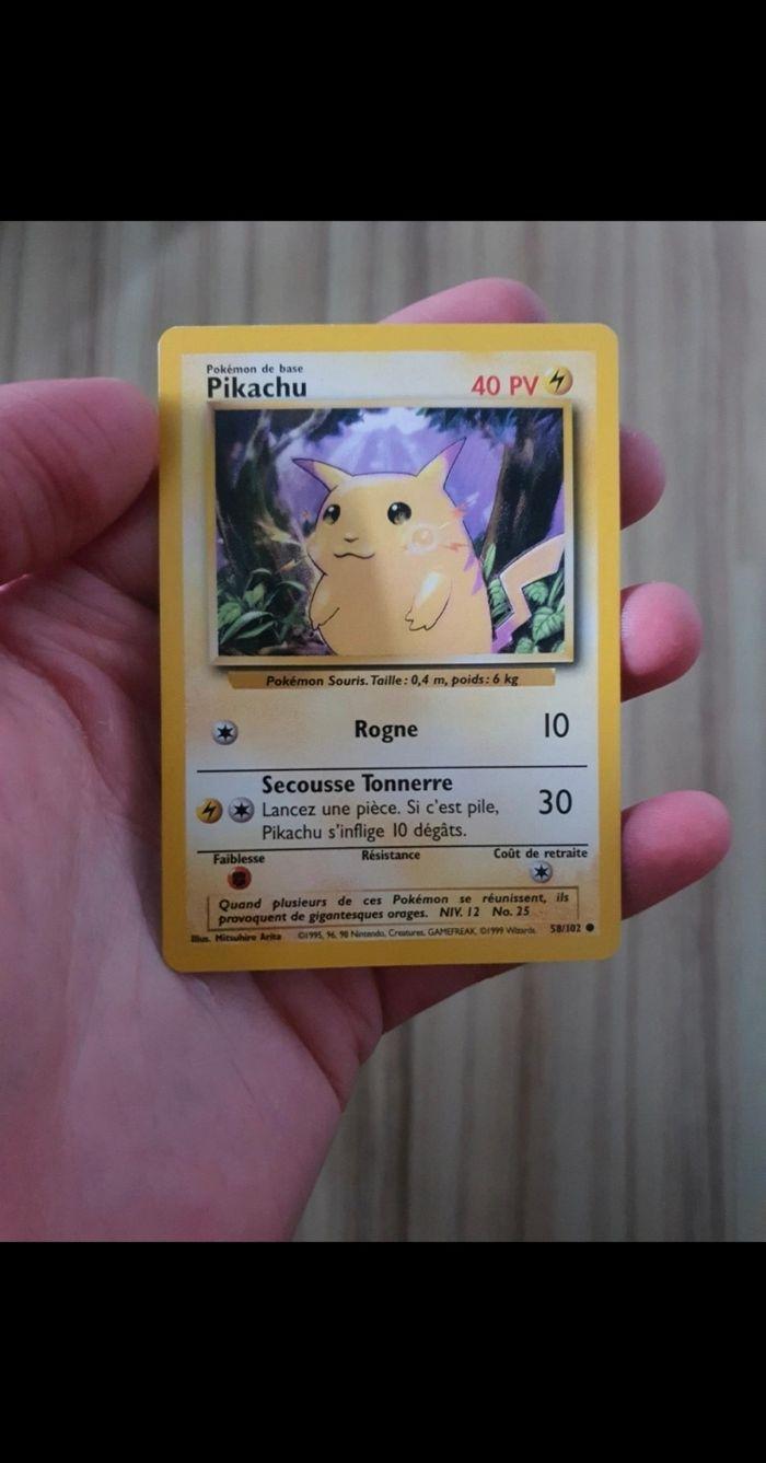 Carte pokemon pikachu - photo numéro 1