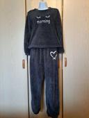 Pyjama chaud gris taille S