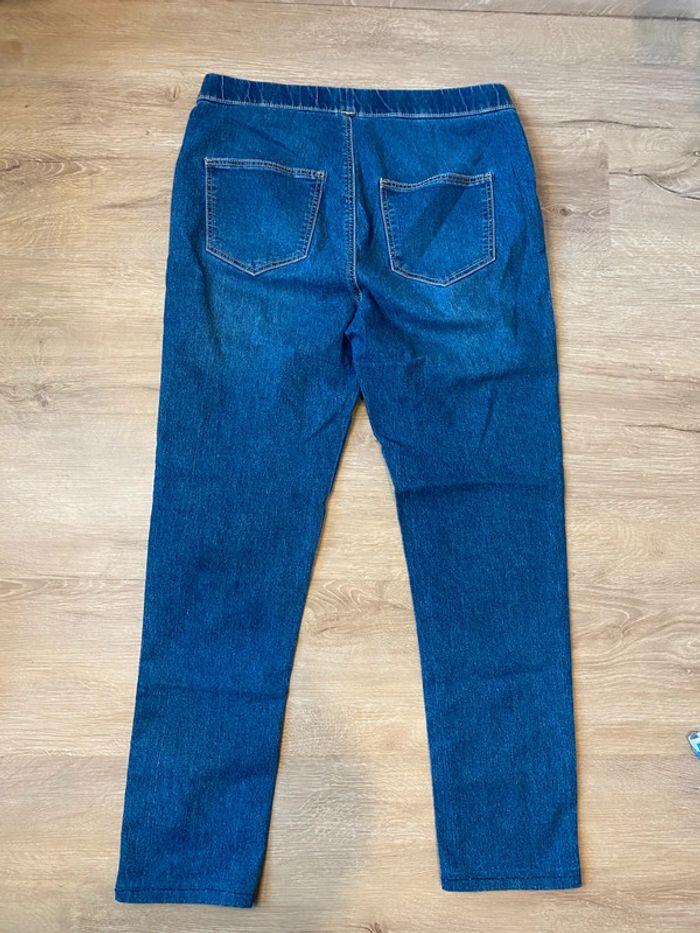 Jegging / legging effet jean bleu taille 38 / M Gémo - photo numéro 3