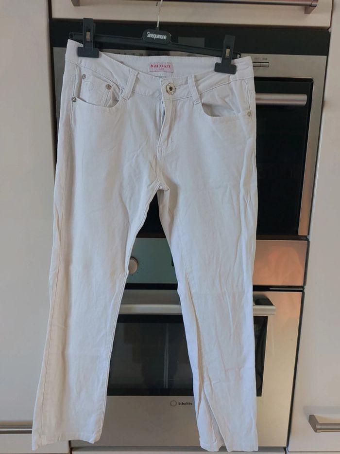 Pantalon blanc   miss fanny - photo numéro 1