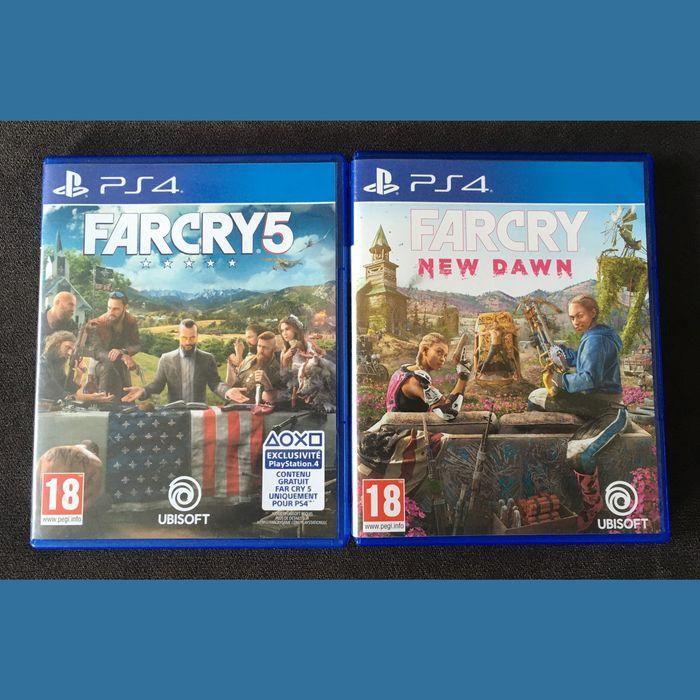 Lot jeux FarCry sur PS4: Far Cry 5 + Far Cry New Dawn - photo numéro 1